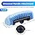 Vesici 4 Pieces Car Wash Brush Head with Soft Detailing Bristle Flow Thru Car Cleaning Brush Exterior Car Wash Equipment for Auto Truck RV Boat Camper Washing, 10 Inch (Blue)
