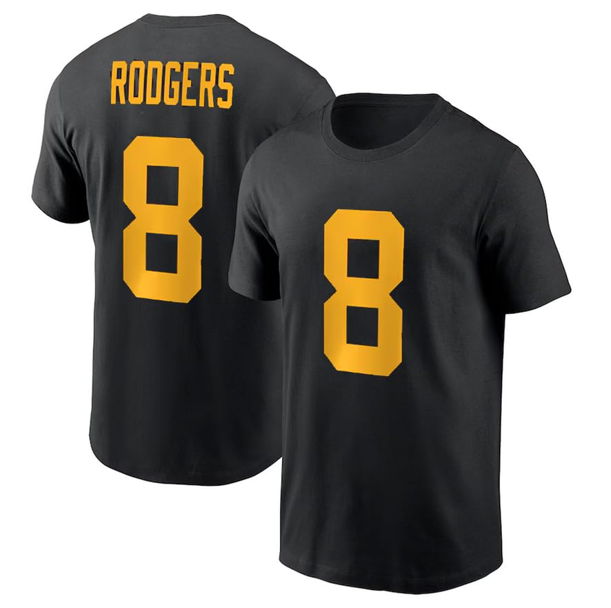 Rodgers #8 Football Shirt Jersey 100% Cotton Pittsburgh
