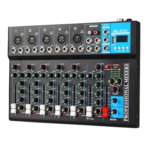 Console de mixage 7 canaux pour l'enregistrement sonore sur PC en studio