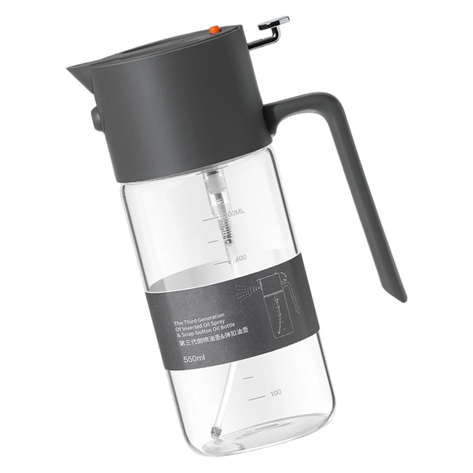 Kaeltsyn Premium 550ML Kitchen Oil Sprayer High Borosilicate Glass Dispenser Bottle for Cooking and Grilling Sprinkle Bottle
