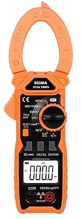 Sigma Instruments Digital Ac/Dc True Rms Clamp Meter 313A Trms, 1000Amp Ac/Dc - with Calibration Certificate