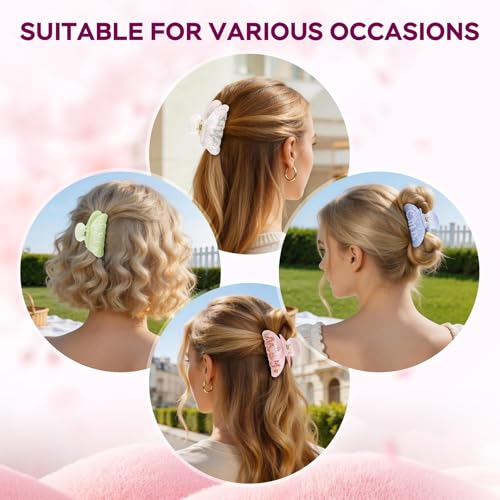Kit DIY 8 Sets Pinzas de Pelo Acrílicas con Accesorios miniatura 6