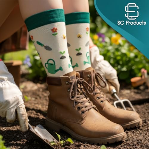 SC Products Novelty Womens Socks Funny Gardening Gifts for Women Gardeners - Image 3
