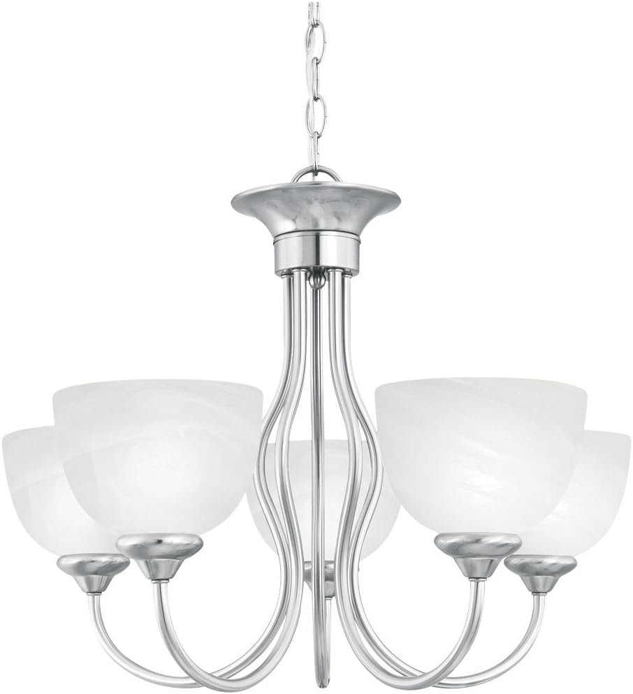 Exclusive Discount 🔥 Thomas Lighting SL801578 Tahoe 5-Light Chandelier in Brushed Nickel