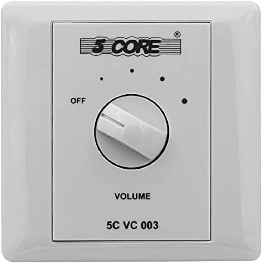 Volume Control for Speakers Rotary Knob Wall Mount Ceiling
