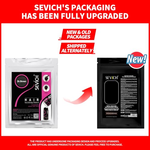 SEVICH Hair Fibers for Thinning Hair Hair Building Fibers Instantly Thicker & Fuller Look,Hair Powder for Men & Women 100g Black - Image 2