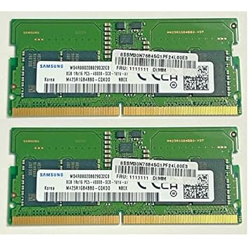 Memória RAM para laptop Samsung 16GB (8GBX2) DDR5 4800 MHz PC5-38400 SODIMM (M425R1GB4BB0) OEM