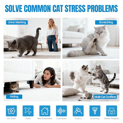 Diffuseur apaisant chat anti-stress 2 diffuseurs et 4 recharges longue durée - 4