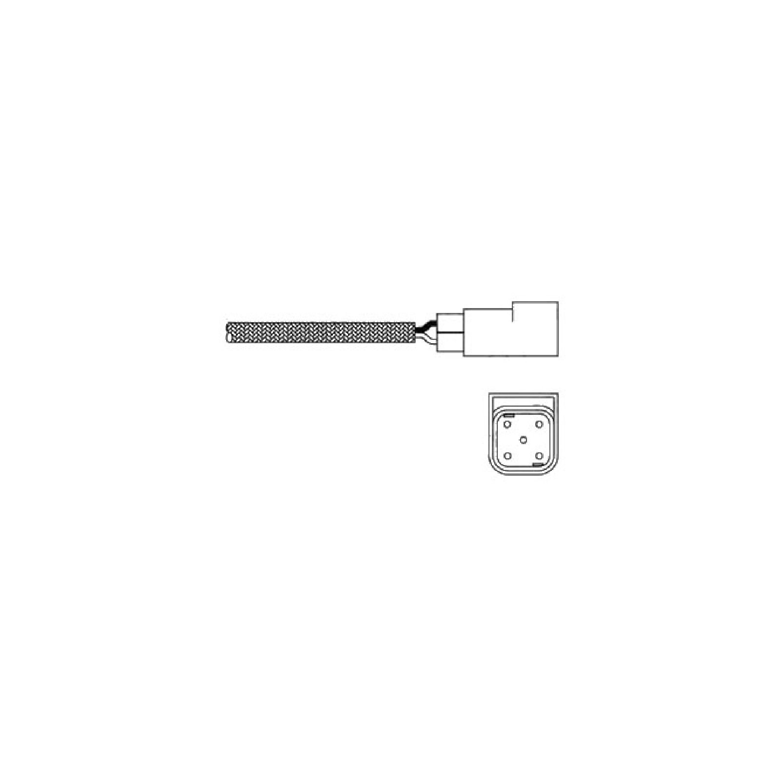 Fits DELPHI ES20025-12B1 Oxygen Sensor ES20025-12B1 Lambda probe (number of wir