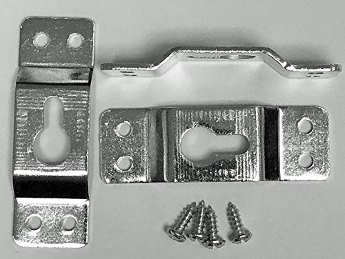Image of Key Hole Picture Hanger Raised Center with 4 Mounting Holes (10 Pack with Screws)