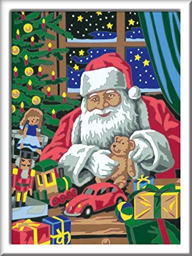 Ravensburger Malen nach Zahlen 28488 - In der Weihnachtswerkstatt - Für Kinder ab 9 Jahren – Bild 3