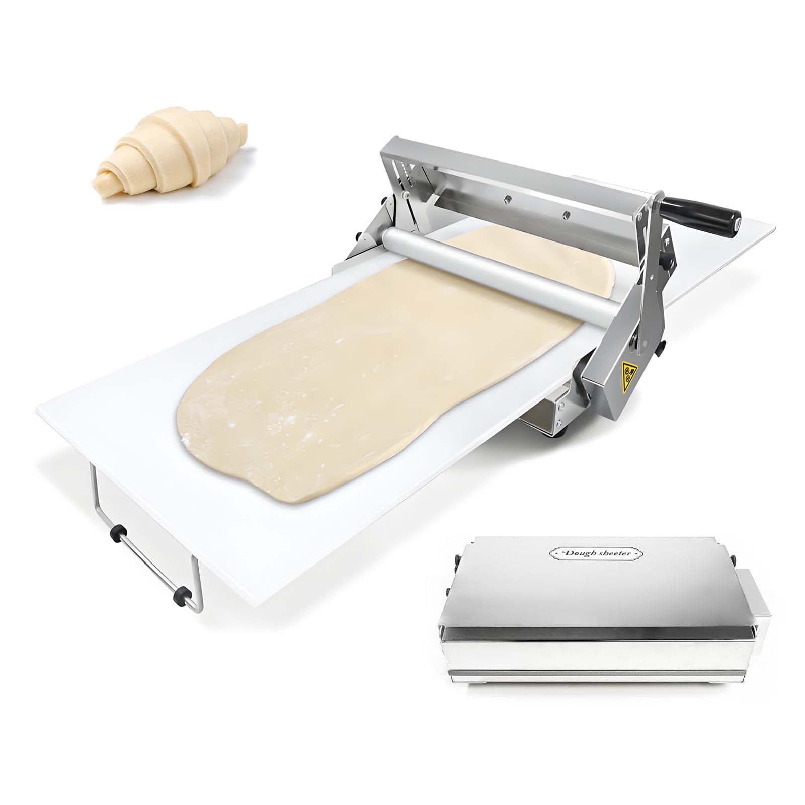 Robuster, manueller Teigausleger, faltbare Tisch-Nudelmaschine, verarbeitet 600 g Teig schnell für Restaurant und Zuhause, 103 x 57,9 x 24,9 cm