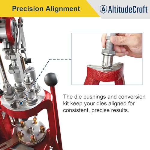 Altitudecraft Die Bushings, Quick Change Bushing System with Press Bushing for Reloading, Compatible with Hornady Single-Stage Press and Progressive Press, 2 Pack - Thumbnail 3