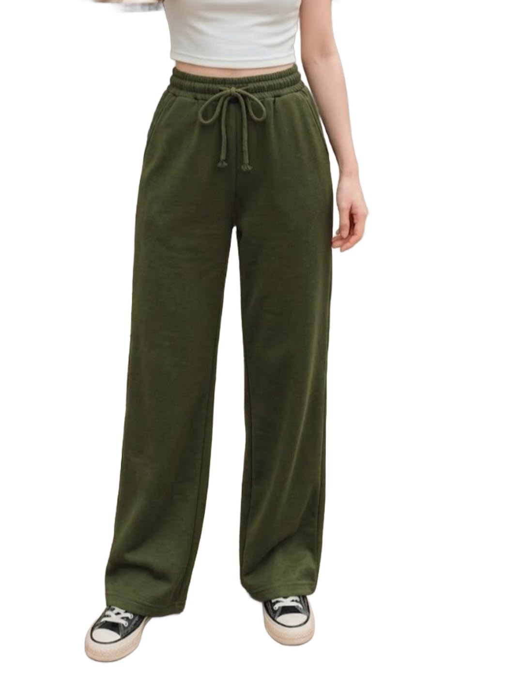 dockstreet Track Pant for Women || Baggy Fit || Track Pants || Full Elastic Jogger Track Pant ||-picture-33