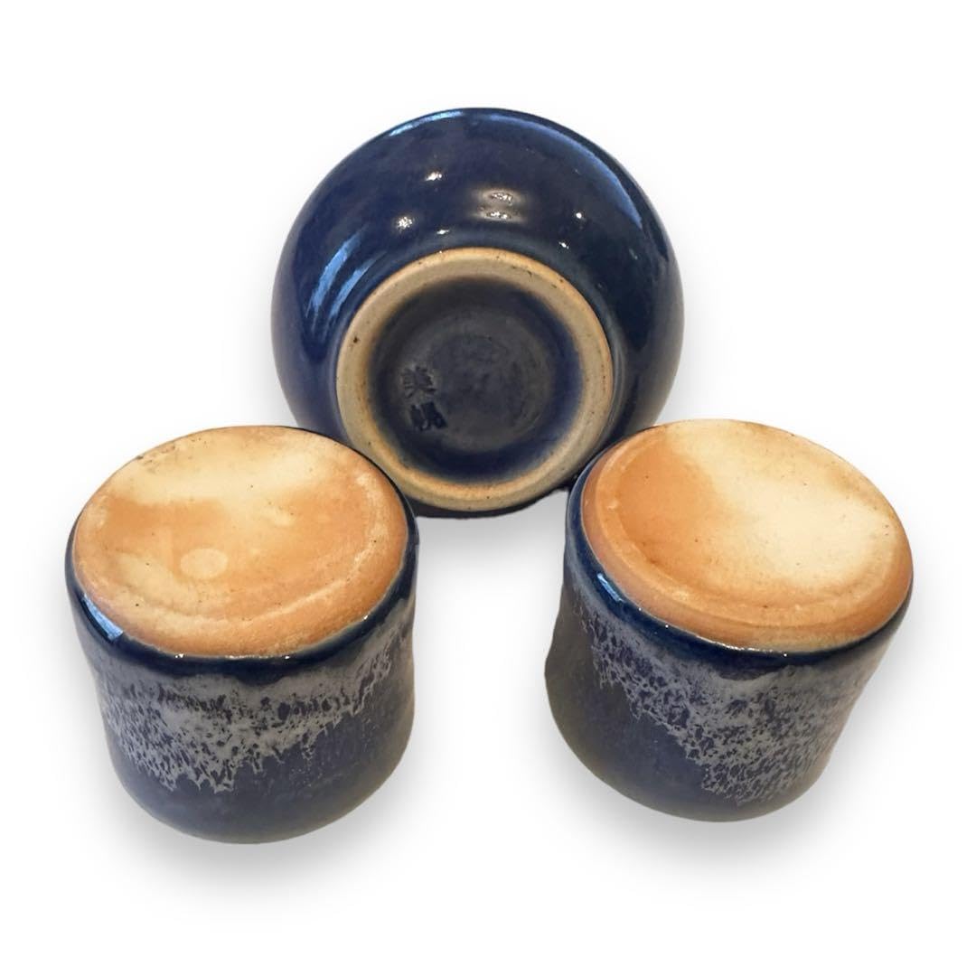 壺と湯呑み オホーツク焼 壺と湯呑み オホーツク焼