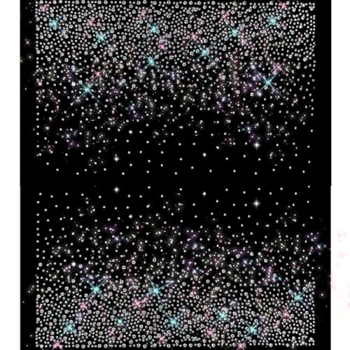 12 Sheets AB Iron on Rhinestone Sheets for Heat Press | Hotfix Rhinestone Transfers, Flat Round Crystal Decals, Glitter Gems Stickers, Iron on Patches for T-Shirts, Denim, Clothing, DIY Crafts