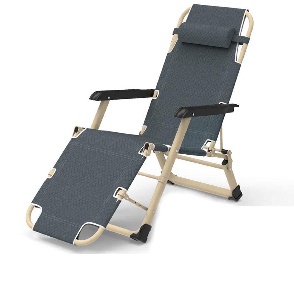 Chaise longue inclinable de jardin et fauteuil de plage réglable pliable