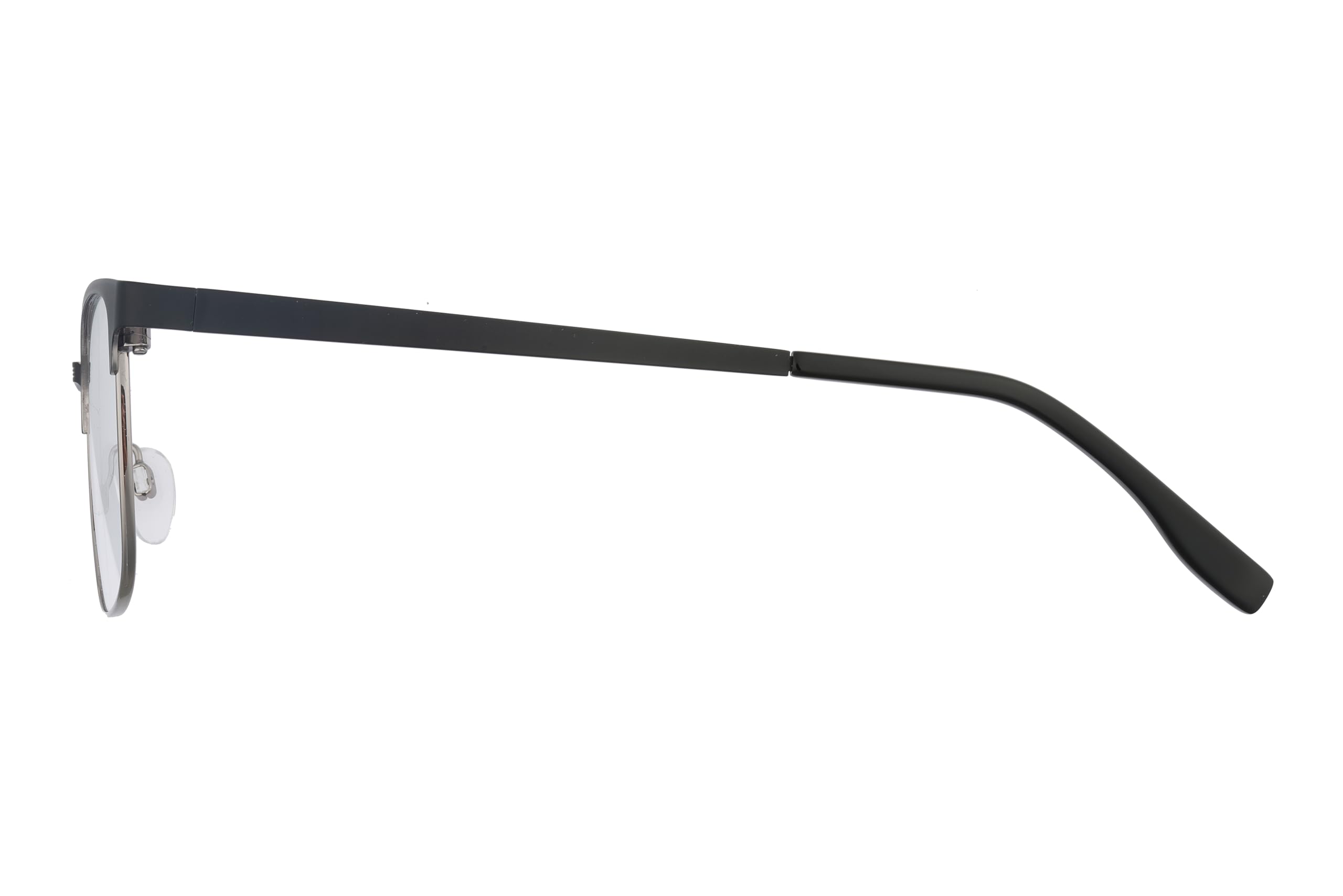 DAKOTA Brille mit Sehstärke für Herren optional mit Sonnenbrillentönung oder Blaulichtfilter, Quadratisch, gefertigt aus Metall (inklusive Brillenetui)