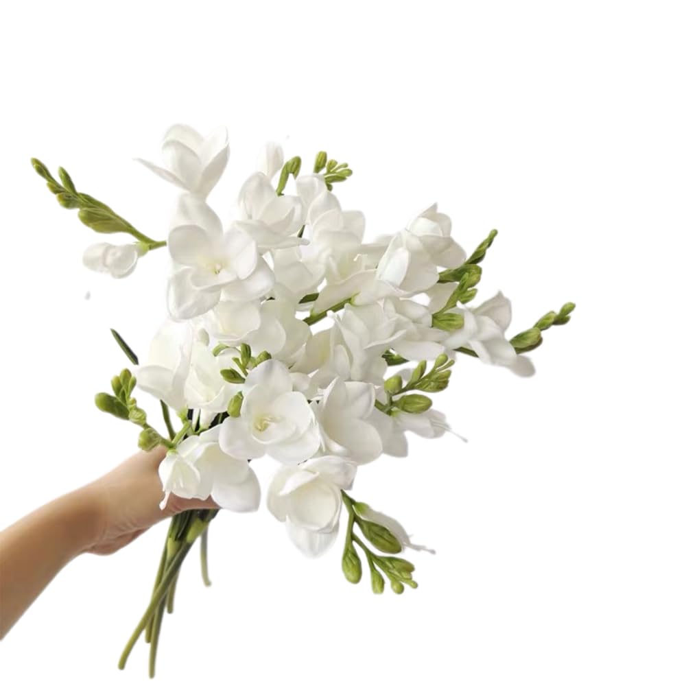 1 pezzo Fiore di giglio bianco artificiale con 3 teste per la casa, il salone, il tavolo, decorazioni per matrimoni, san valentino, regali | SHEIN ALIA