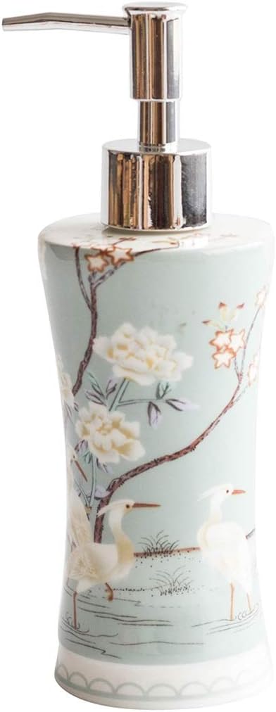CaihongweiCeramics Creative Soap Dispenser with Pump Hand Sanitizer Bottle Lotion Jar Liquid Bottle Housewares for Bathroom