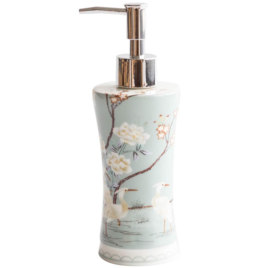 CaihongweiCeramics Creative Soap Dispenser with Pump Hand Sanitizer Bottle Lotion Jar Liquid Bottle Housewares for Bathroom