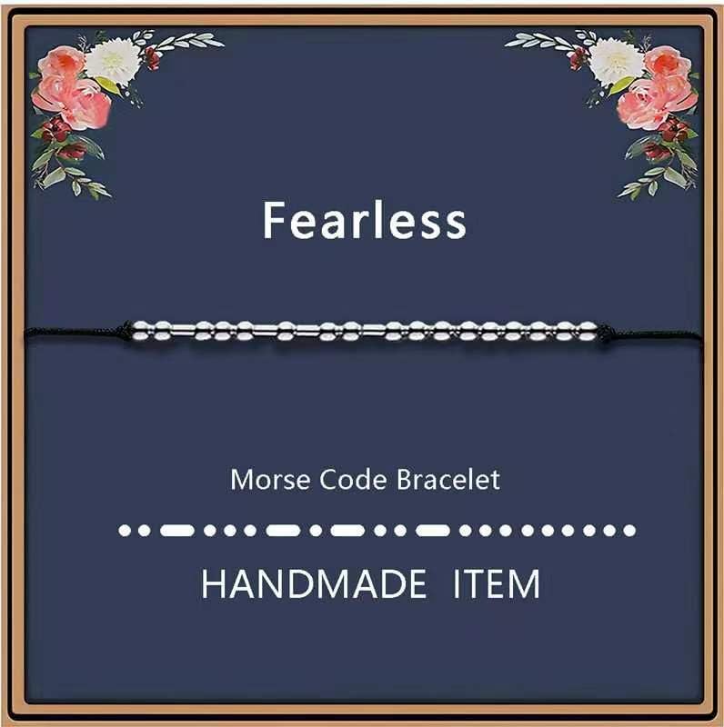 Image of morniface Morse Code Bracelets for Women, Inspirational Gifts Jewelry Girls Birthday Graduation Gifts for Her Best Friends