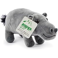 Zappi Co Peluche de Hipopótamo 100% Reciclado (23cm de Largo)