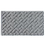 Nicoman Diamond Quilted Shape Doormat｜Open Construction Drainage Mat｜For Outdoor Use ONLY (75x44cm, GREY, Use Outdoor ONLY)