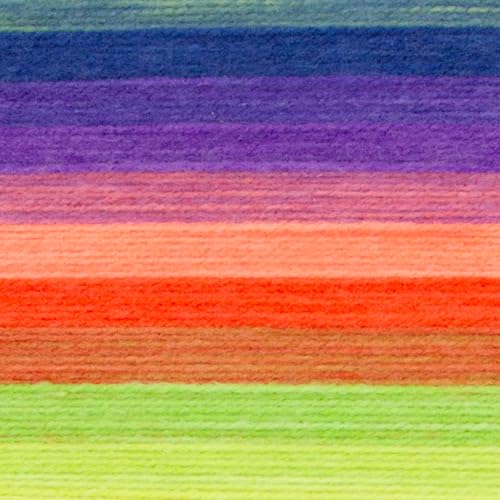 Image of Lion Brand Yarn, Mandala DK Lightweight Yarn for Knitting, Crochet, and Crafts, Slimer, 1 Pack, Self-Striping Acrylic Fiber for Baby Blankets, Multicolor Shawls and Variegated Cardigans