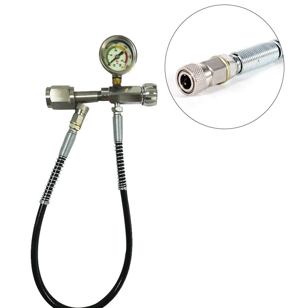 Kit de charge pour paintball - 4500 PSI - Avec tuyau Microbore de 60 cm - Pour station de charge de paintball