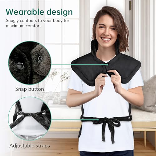 Snailaxheatingpadforbackpainrelieffsahsaeligiblelargeheatingpadforneckshouldersbackneckwarmerweightedwearablebackheatedpadautoshutoffgiftforwomenblack Urban Country Home Decor Snailax heating pad for back pain relief fsa hsa eligible large heating pad for neck shoulders back neck warmer weighted wearable back heated pad auto shut off gift for women black urban country home decor