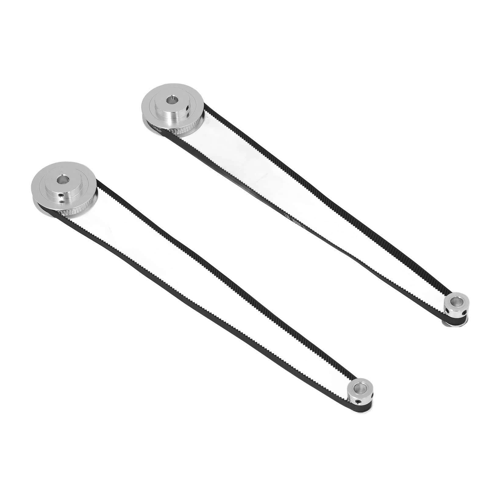 Timing Pulley, 20 60 Teeth 2 Set Mechanical Timing Pulley with Hex Wrench for 3D Printer for CNC Lathe (8mm / 0.31in Bore)