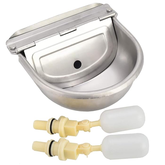 Buy HiCamer Automatic Cow Drinking Water Bowl Dispenser 304 Stainless Steel Farm Livestock