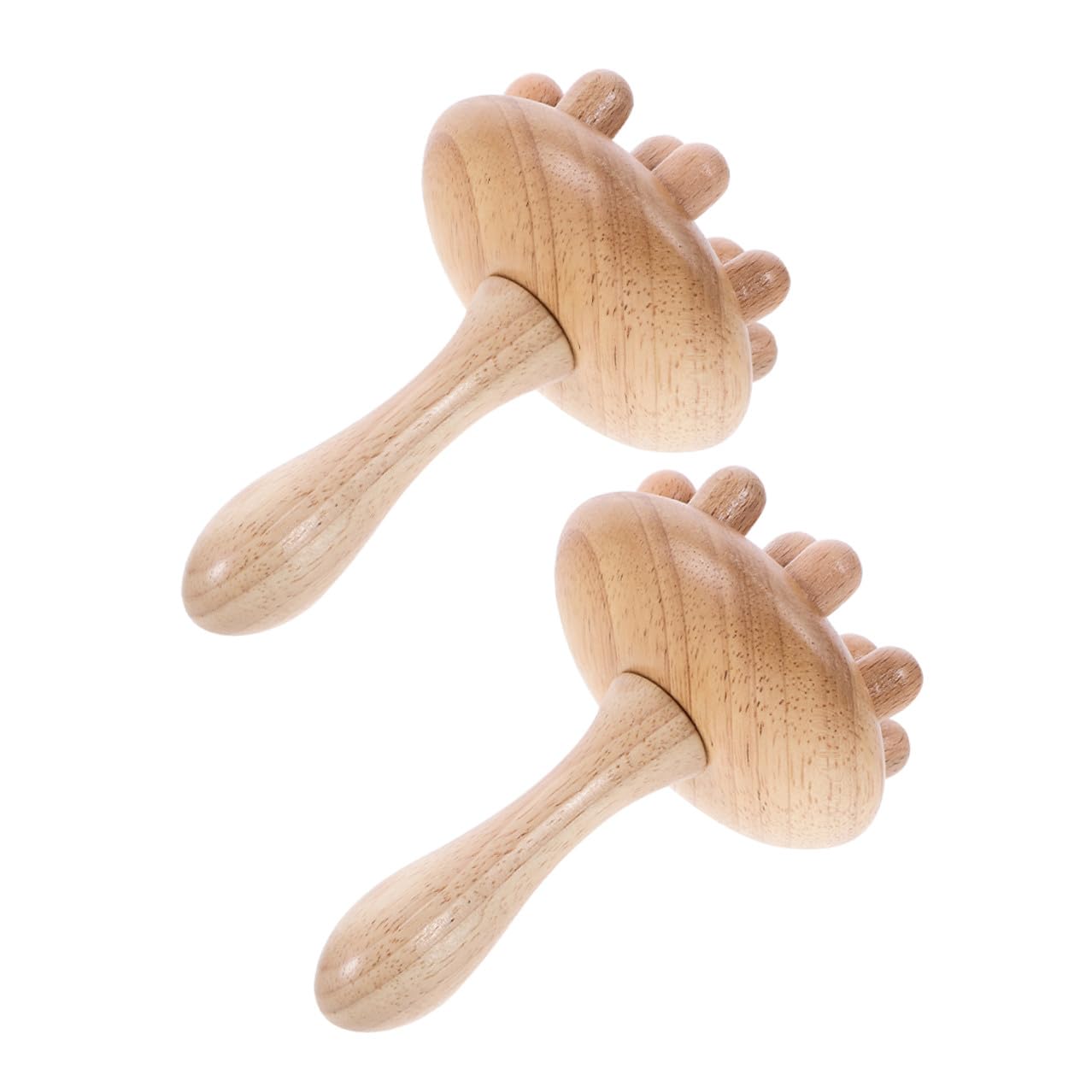 Peines de Masaje de Madera para Cuero Cabelludo, 2 Piezas Textura Ligera y Resistencia al Desgaste, Diseño Práctico y Portátil para Relajación Diaria