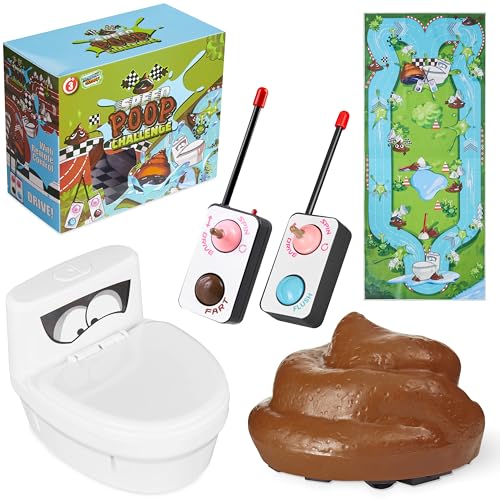 KreativeKraft Jeu Enfant Adulte Jouet Rigolo et Drole Jouet Télécommandé Qui Tourne Cadeau Humour Enfant et Adulte (Marron/Blanc) KreativeKraft Jeu Enfant Adulte Jouet Rigolo et Drole Jouet Télécommandé Qui Tourne Cadeau Humour Enfant et Adulte (Marron/Blanc)