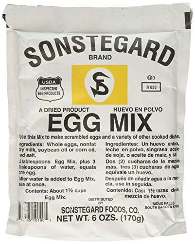 Powdered Eggs Dried Egg Mix for Scrambled Eggs, Baking, Camping 6 oz