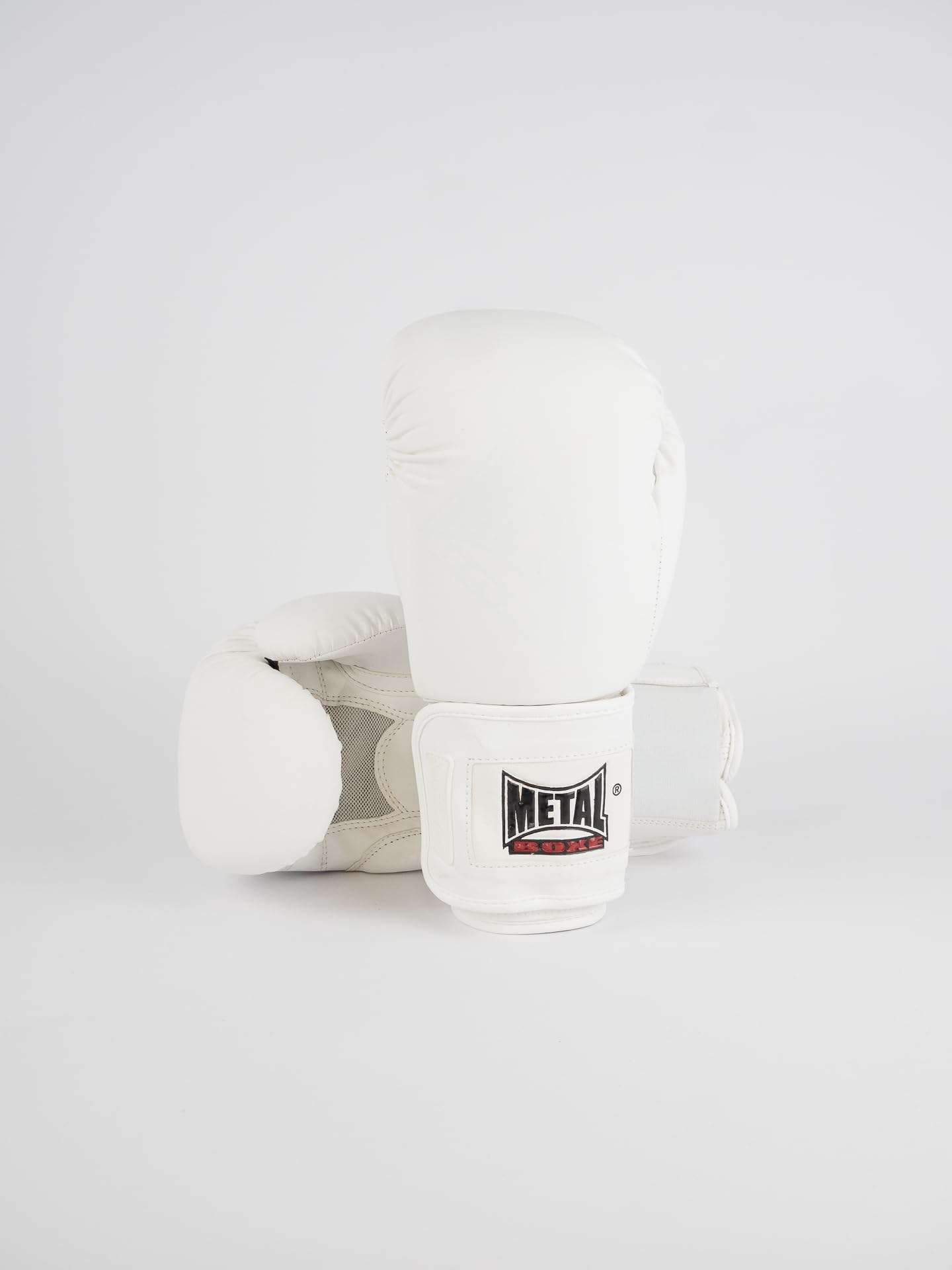 Gants de boxe entrainement sac de frappe 08 oz Metal Boxe White Light boxe anglaise muay thai