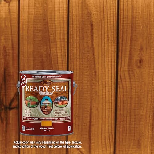 Image of Ready Seal 112 Stain and Sealer, Natural Cedar, 1 gal, Can