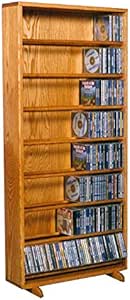Amazon.com: Wood Shed Hill 06 Series Dowel Style CD Storage Rack ...