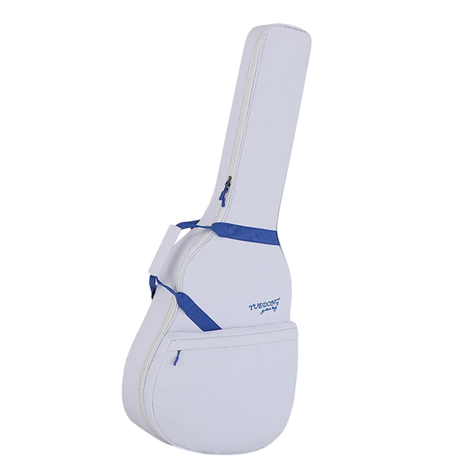 Housse de guitare électrique blanc bleu aux finitions soignées - 8