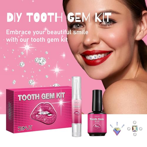 Image of LMDGDS Tooth Gems Kit for Teeth Gems Kit with Light,139 Professional Tooth DIY Gem Kit Tooth Jewelry Gems Kit 2025 New for Man&Women