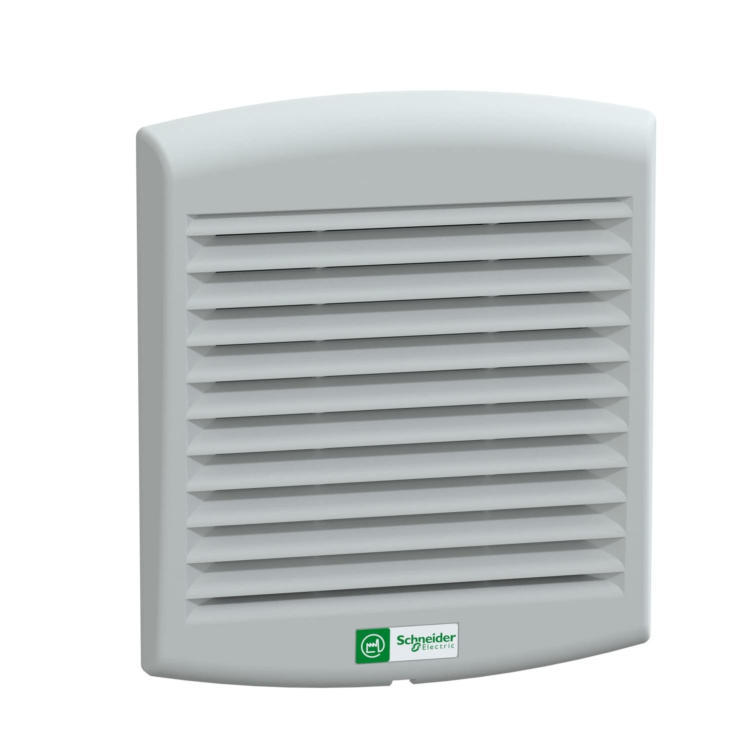 Schneider Electric NSYCVF85M230PF Ventilador Forzado ClimaSys, IP54, 85 m3/h, 230 V, con Rejilla, Salida y Filtro G2, Gris