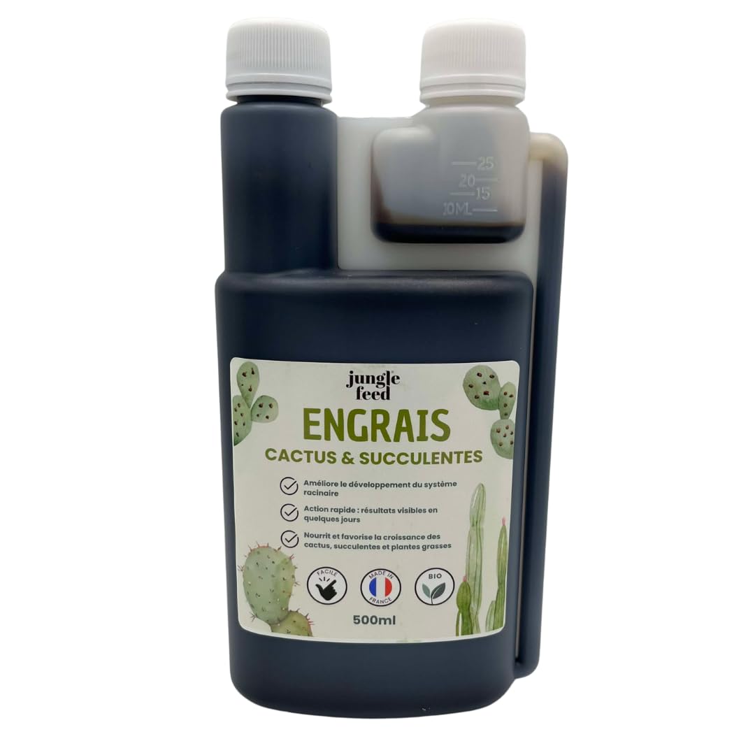 Engrais Liquide Cactus et Succulentes - 500ml - Made In France - 100% bio