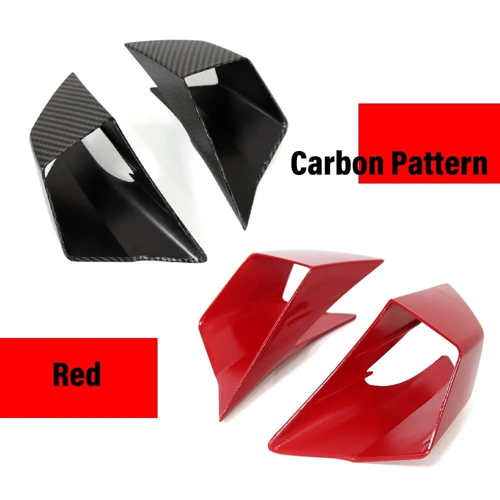 Aerodinamica per Moto Per CBR650R CBR 650R 2019-2023 Kit spoiler anteriore | Kit di protezioni Per la copertura guscio 'ala aerodinamica delle alette della carenatura anteriore(Carbon Pattern)