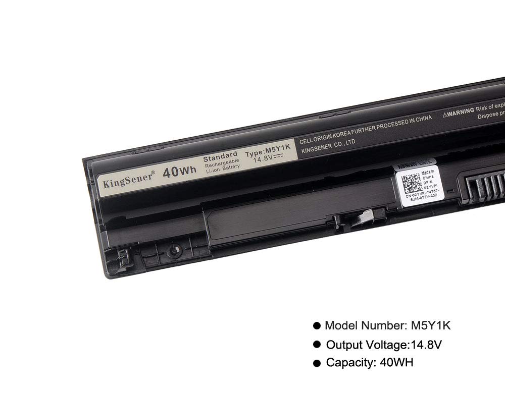 KingSener® M5Y1K 14.8V 40WH Battery for DELL Inspiron 5451 5455 5551 5555 5558 5758 DELL Vostro 3458 3558 DELL Inspiron 14 5000 Series 5458 15 3000 Series 3451 3558 GXVJ3 HD4J0 K185W M5Y1K WKRJ2