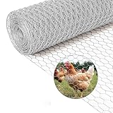 Chicken Wire,16"×70FT Chicken Wire Fencing for Garden Poultry, Hexagonal Galvanized Chicken Wire Mesh, Sturdy Chicken Wire Roll Plant Protector,Rabbit Fence, Wire Fence Rolls for Craft Projects
