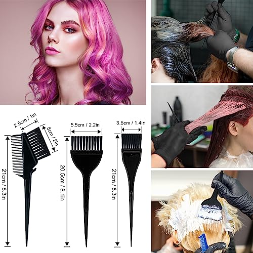 Svjetiq 21Pcs Hair Dye Coloring Kit Professional Hair Dying Accessory-Hair Color Brush and Bowl, Hair Dye Brush, Comb, Applicator, Earcover, Hairpin for Salon Dying, Bleach and DIY Hair Coloring Tools - Thumbnail 3
