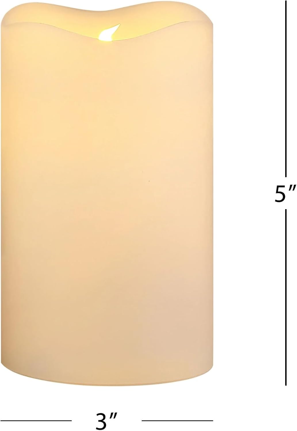 Mr. Christmas 6 in. Ceramic Lit Snowman Candle Holder and Flameless Candle