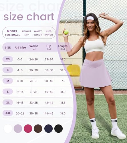 Saia feminina de tênis com bolsos, short cruzado para golfe, saia atlética com fenda lateral, mini s