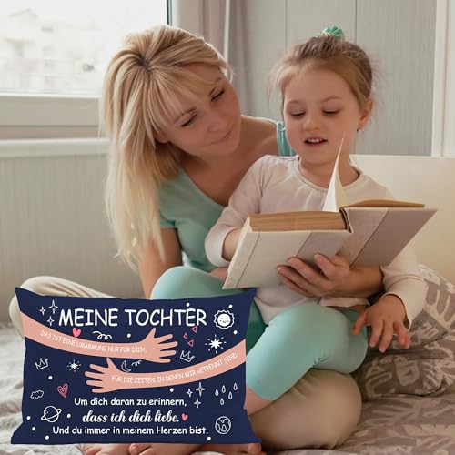 Aosumin Meine Tochter das ist eine Umarmung nur für Dich Um Dich daran zu erinnern DASS ich Dich Liebe Kissenbezüge für die Tochter von Mama Papa Geburtstag